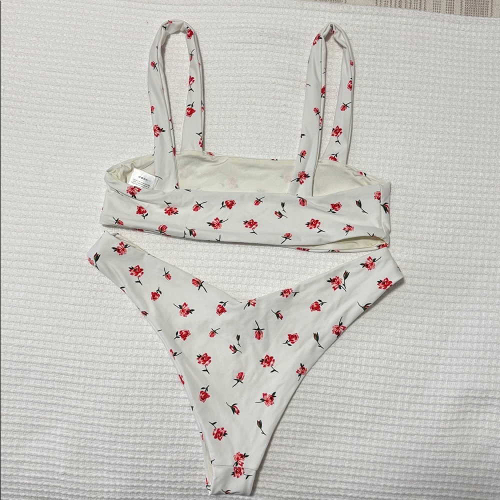 Onia x WeWoreWhat Dahlia Rosebud bikini set xs - Picture 2 of 5